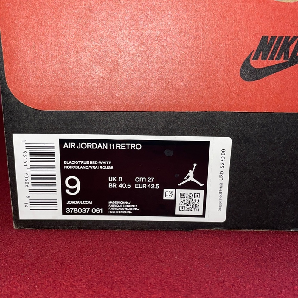 Jordan 11 “Bred”